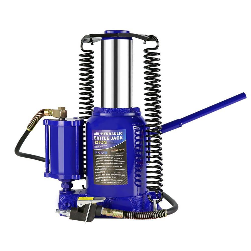 32 Ton Air Hydraulic Bottle Jack Automotive Lift Tools Heavy Duty Truck Manual Auto Truck RV Repair, Blue price history on PriceWatchPro