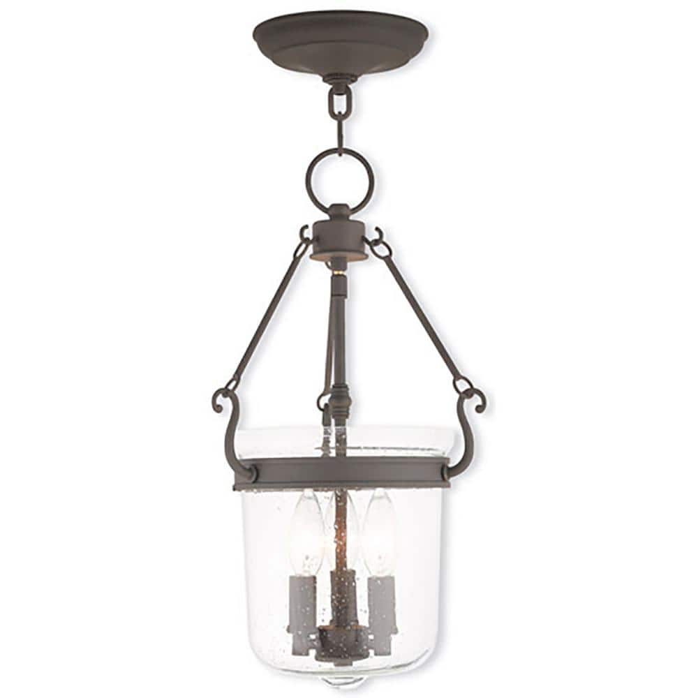 Winchester 3 Light Bronze Pendant