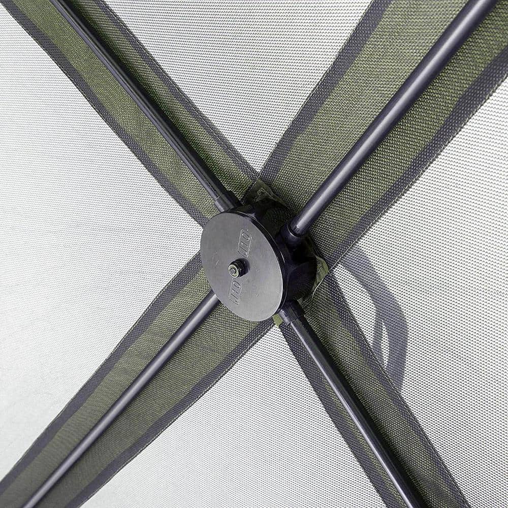 Green 11.5' x 11.5' Portable Pop-Up Outdoor Gazebo with Wind Panels