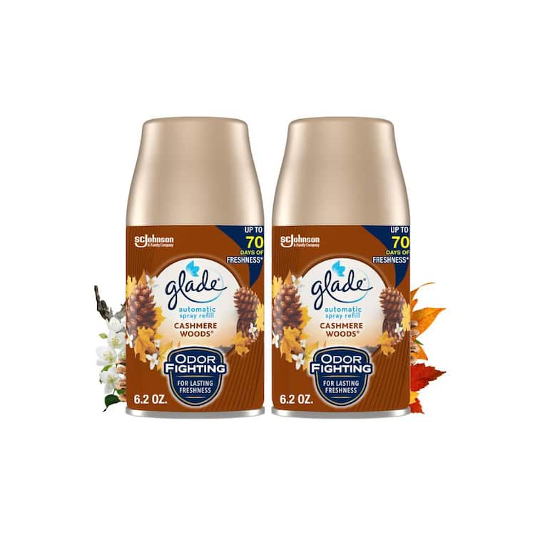Glade 6.2 oz. Cashmere Woods Automatic Air Freshener Refill (2-Count)