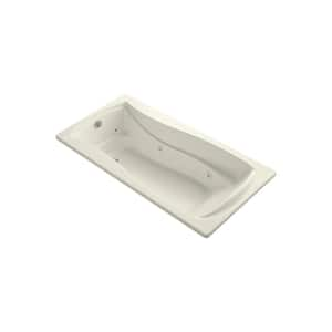 Mariposa 72 in. Rectangular Drop-in Whirlpool Bathtub in Biscuit