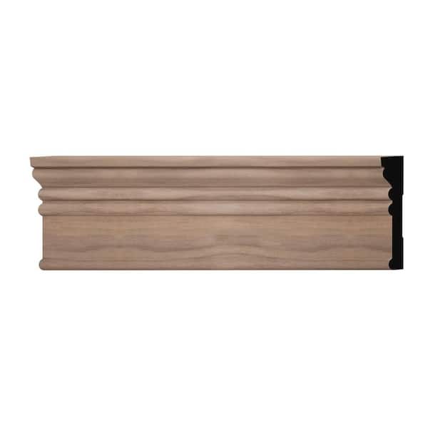 Ekena Millwork MRB3 0.69 in. D x 3.25 in. W x 6 in. L Wood (Walnut) Casing Sample
