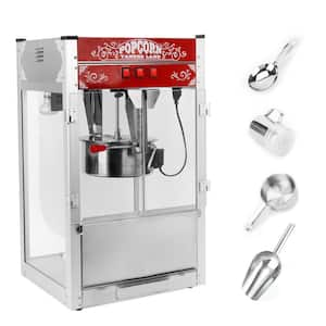 1500 W 16 oz. Red Countertop Popcorn Machine