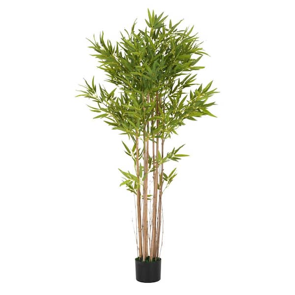 5.8 ft. Artificial Bamboo Tree with Pot