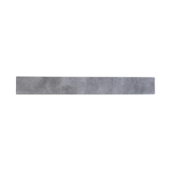 MSI Lismori Grigio Bullnose 3 in. x 24 in. Matte Ceramic Wall Tile (0.5 lin. ft.)
