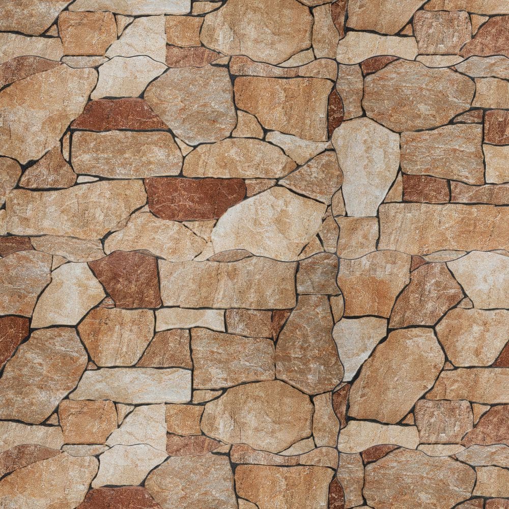 Merola Tile Andorra Ocre 10-3/8 in. x 18-3/4 in. Ceramic Wall Tile