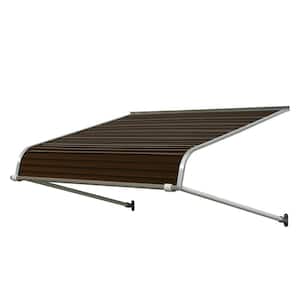 3 ft. 1100 Series Door Canopy Aluminum Fixed Awning (12 in. H x 42 in. D) in Brown