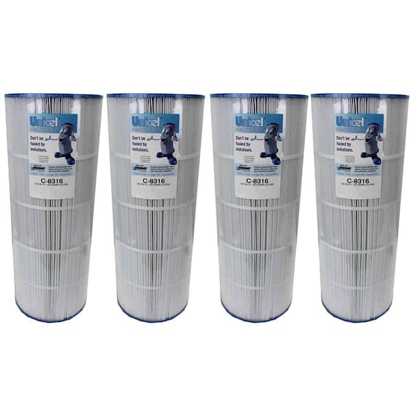 Unicel 8.94 in. Dia 150 sq. ft. Spa Replacement Pool Filter Cartridge (4-Pack)