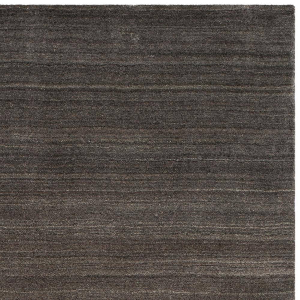 Charcoal Hand-Knotted Wool 6' x 9' Area Rug