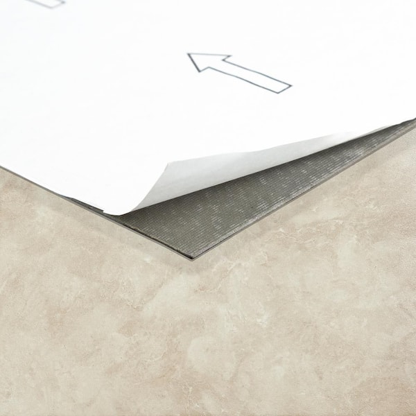 ACHIM Sterling Natural Carrera Marble 12 in. x 12 in. Peel and Stick Vinyl Tile (45 sq. ft. / case)