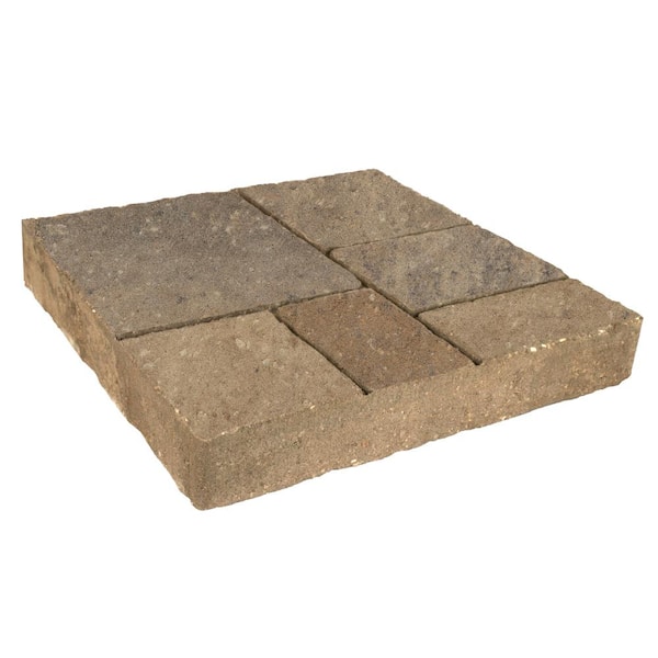 Valestone Hardscapes Avellino Stone 16 in. x 16 in. x 2.25 in. Avondale Tan/Brown/Charcoal Concrete Step Stone