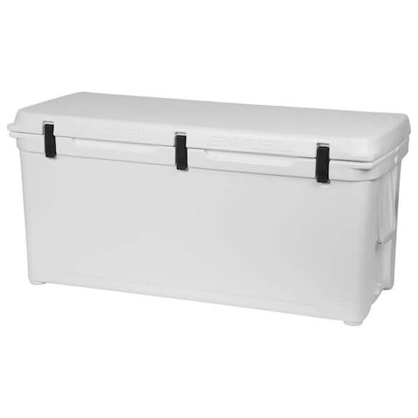 ENGEL Coolers 167 qt. High Performance Durable Rotomolded Airtight Hard Ice  Cooler, White ENG165 - The Home Depot