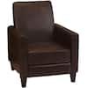 Noble House Darvis 27 in. Brown Club Chair Recliner 544 - The Home Depot