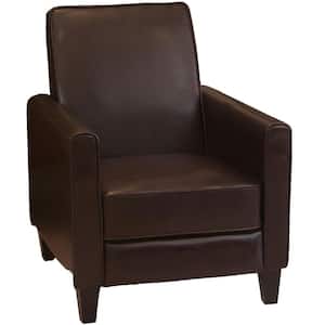 Darvis 27 in. Brown Club Chair Recliner