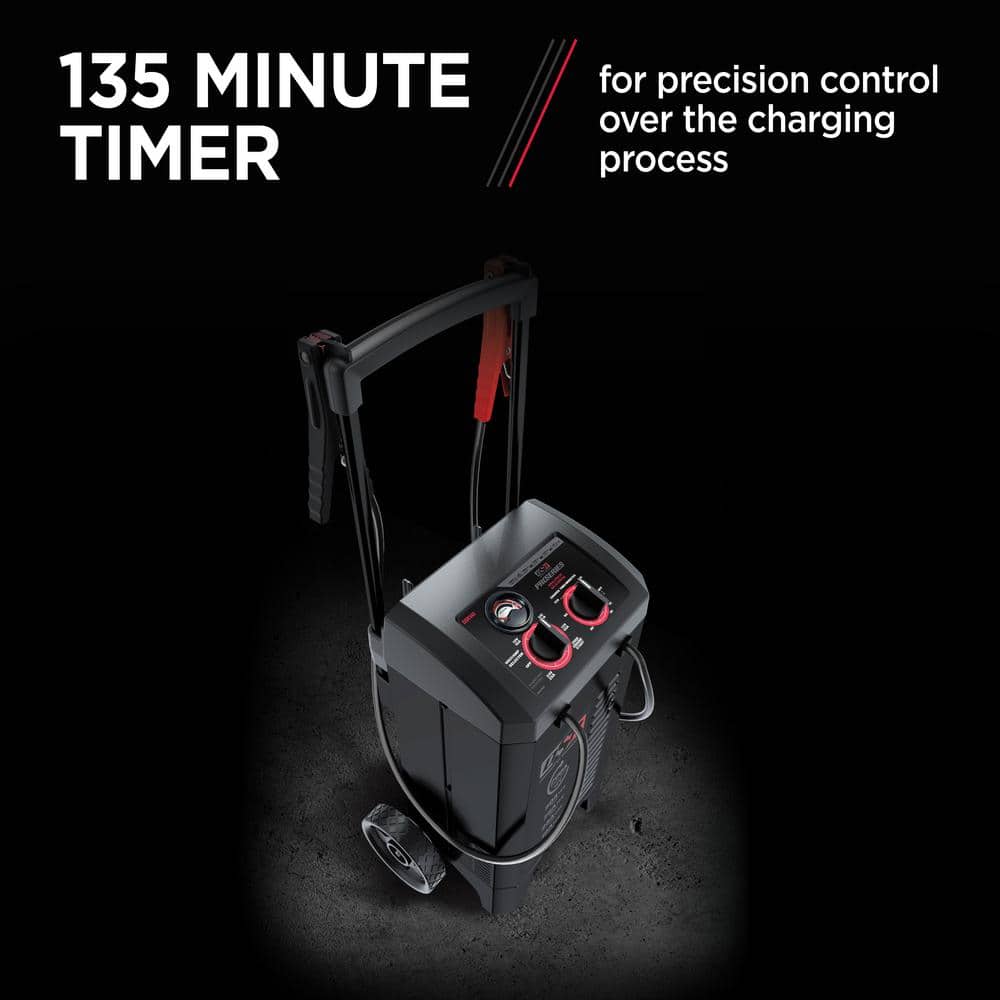 Rugged All-Purpose 12/24V Dual Voltage Manual Wheel Charger