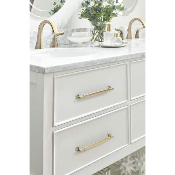 Stature 10-1/16 in. (256mm) Classic Golden Champagne Bar Cabinet Pull