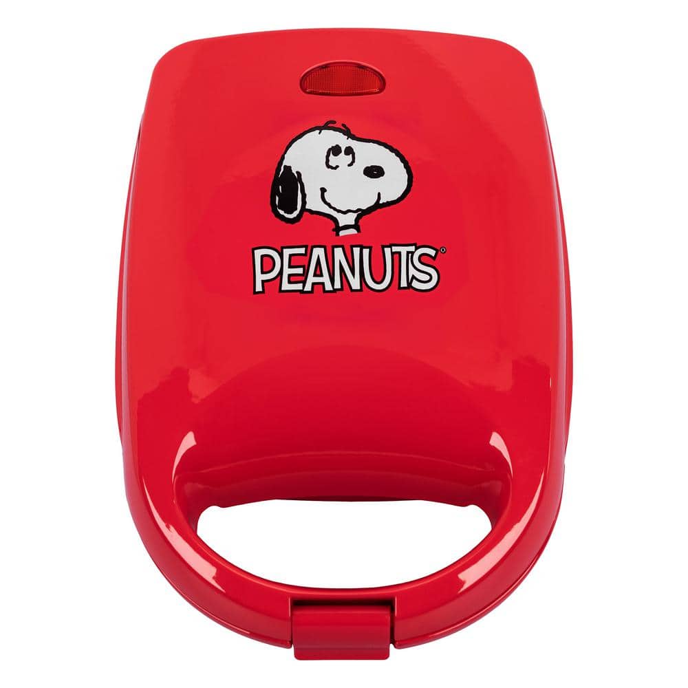Uncanny Brands Peanuts Snoopy Red 500-Watt Single Grilled Cheese