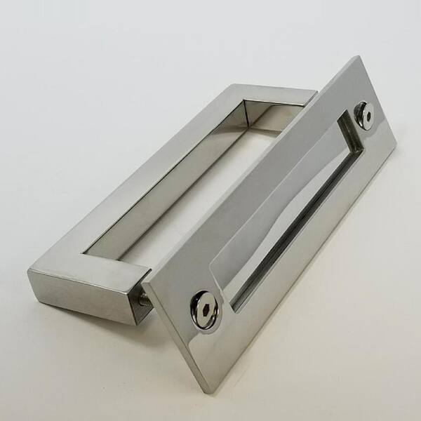 Square Door Pull Handle Modern Long Entry Pulls Stainless Steel Rectangular 24" 