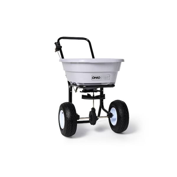 100 lb. Poly Push Spreader for Salt, Seed and Fertilizer