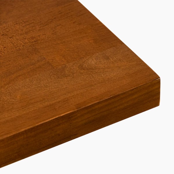 HARDWOOD REFLECTIONS Solid Wood Butcher Block Shelf 96 in
