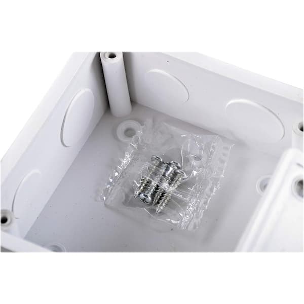 Yichuhaoxi PVC Plastic Junction Conduit Box 6 x 6 x 3 in