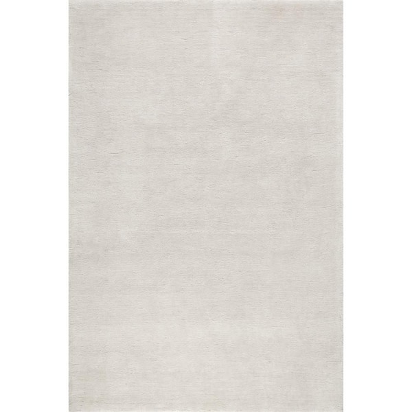 Gaia New Zealand Wool Shag Ivory 5 ft. x 8 ft. Indoor Area Rug