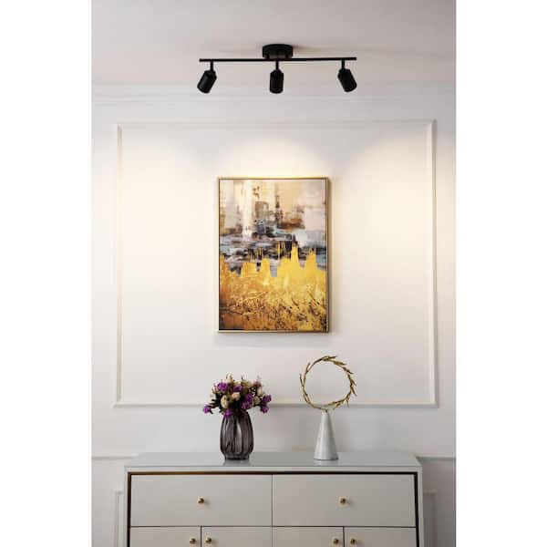 Vidalite Shura 3-Light Black Integrated LED Track Light with