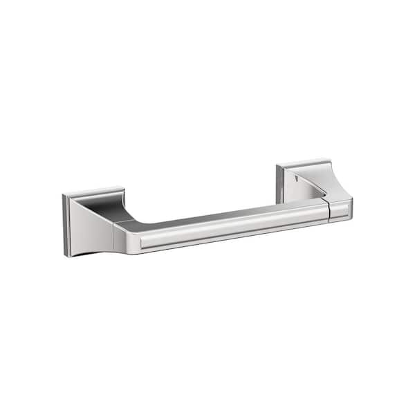 allen + roth Chrome Freestanding Spring-loaded Toilet Paper Holder