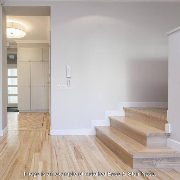 Raskin Elevations Loft Plank: Stair Nose Hampton White Oak