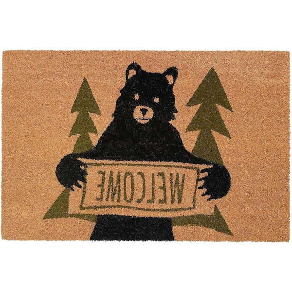 Multi-Colored 29 in. x 17 in. Coir Outdoor Door Mat