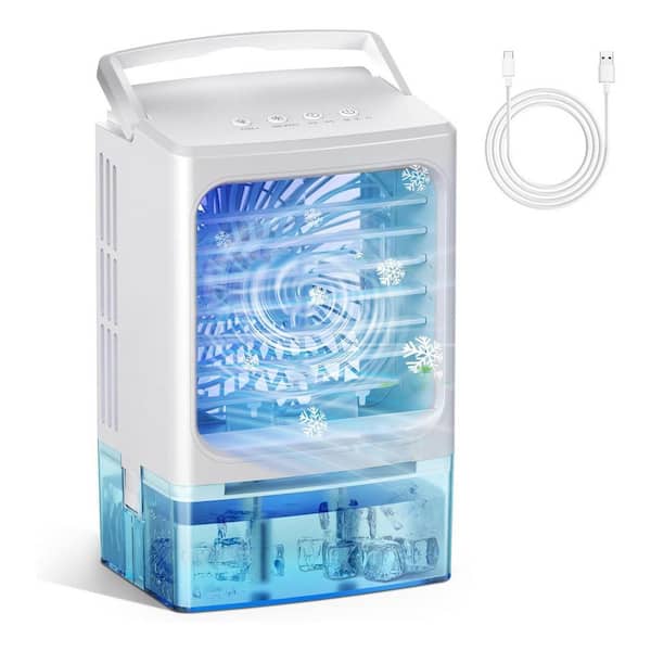 HUSUIME Portable Air Conditioners 4 Speeds Evaporative Air Cooler, 2 Spray Modes