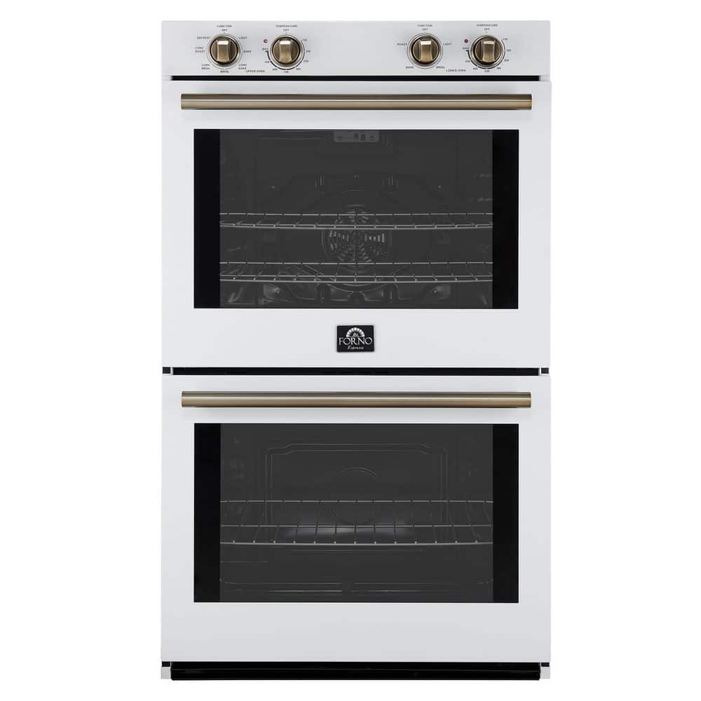 Vomero 30 in. Double Wall Oven, White, 10 cu. ft. Total Capacity, 7100-Watts Convection, Manuel Steam Clean price history on PriceWatchPro
