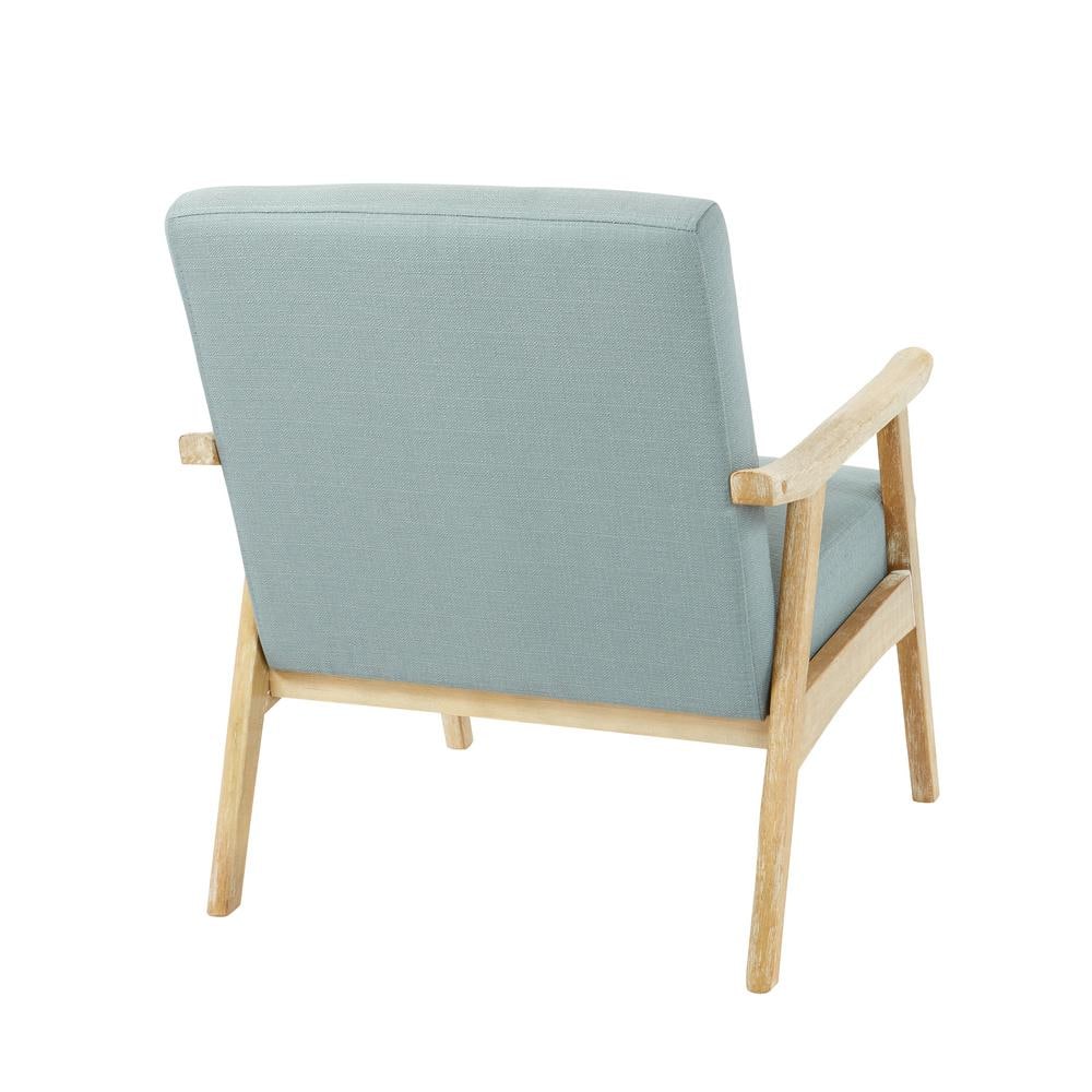Klein Sea Fabric Mid-Century Modern Accent Chair