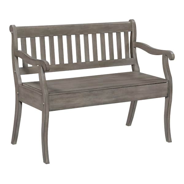 Wakefield 42.75 in. Goldstone Finish Entryway Storage Bench