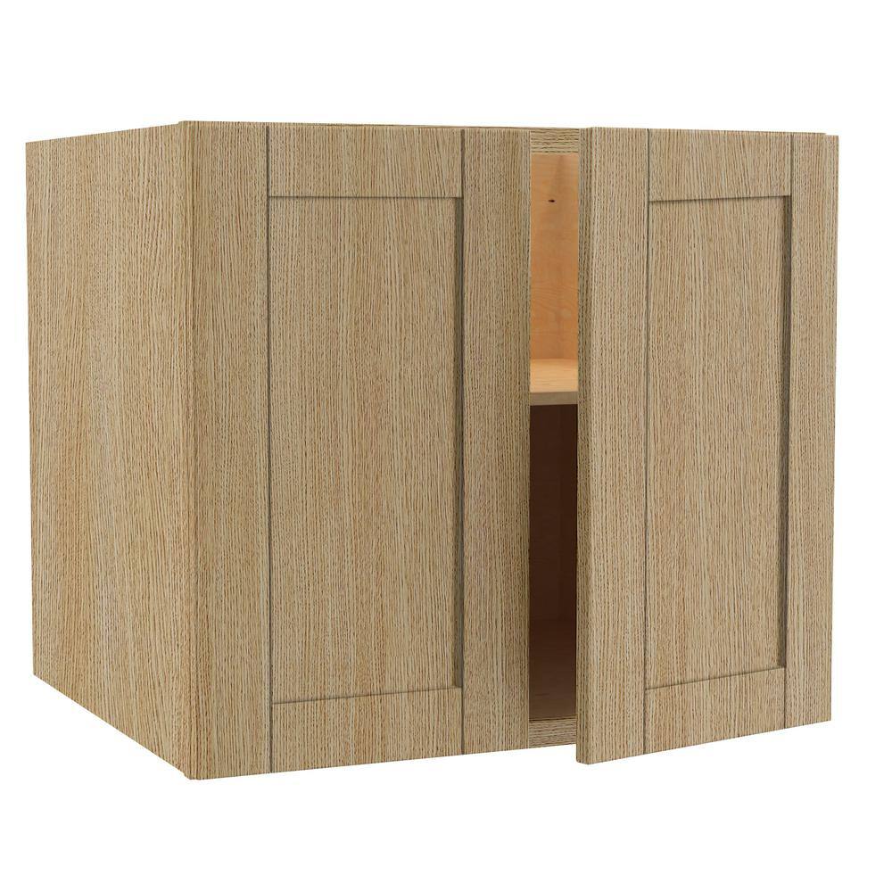 Washington 27 in. W x 24 in. D x 24 in. H Assembled Plywood Wall Kitchen Ca