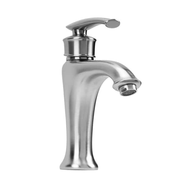 Toject Bovin Single Hole Single-Handle Bathroom Faucet in Brushed Nickel