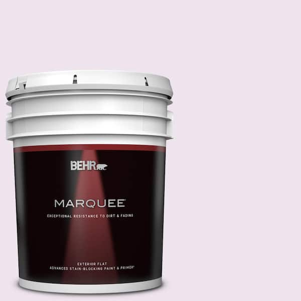 BEHR MARQUEE 5 gal. #670A-1 Quartz Pink Flat Exterior Paint & Primer