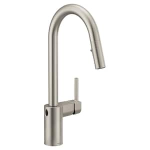 Align Single-Handle Touchless Pull Down Sprayer Kitchen Faucet with MotionSense Wave in Spot Resist Stainless Steel
