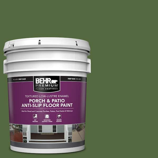 5 gal. #M380-7 Alfalfa Extract Textured Low-Lustre Enamel Interior/Exterior Porch and Patio Anti-Slip Floor Paint