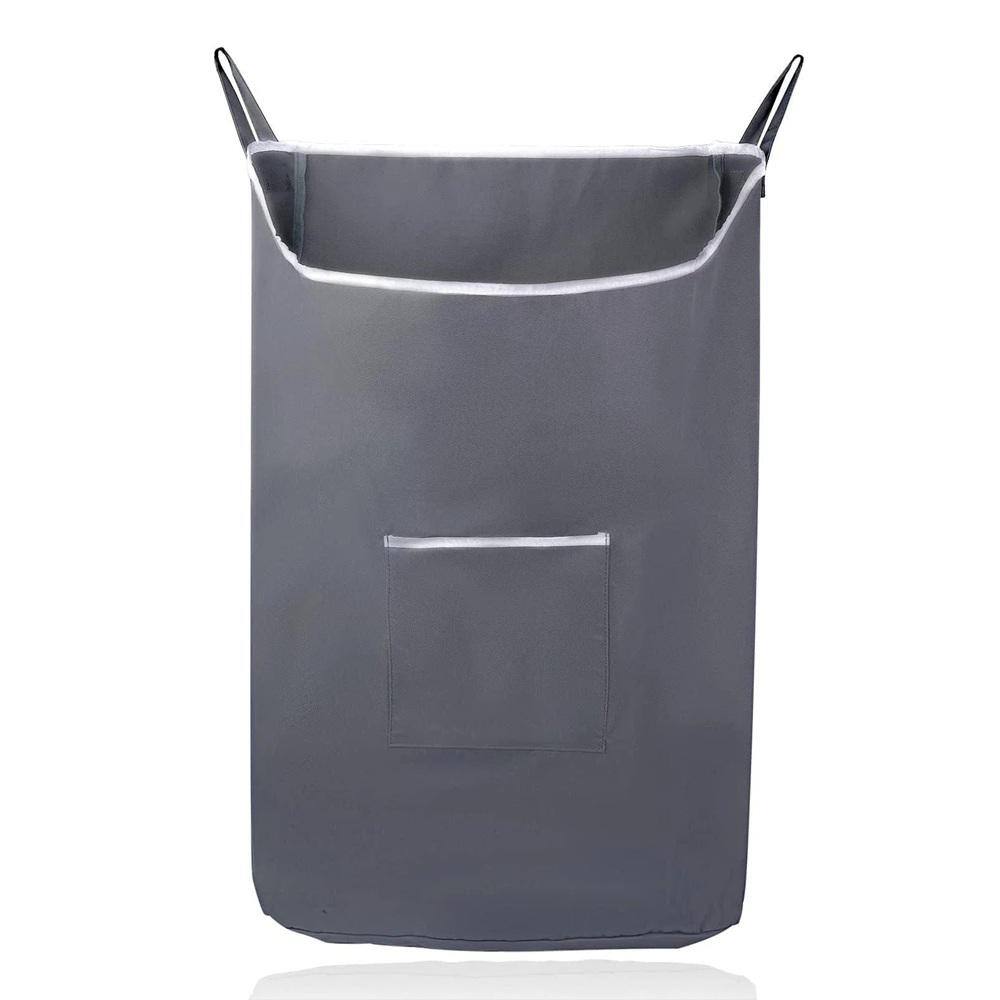 3.75 in. L x 20 in. W x 31 in. H Rectangular Hanging Laundry Hamper Bath Accessory with Zipper & Over-Door Hooks in Gray price history on PriceWatchPro