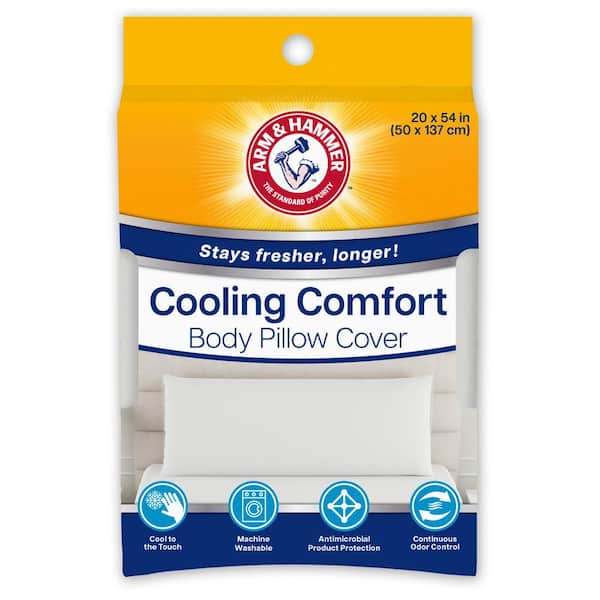 ARM & HAMMER Cooling Comfort Zippered 54x20 Nylon Body Pillow Protector