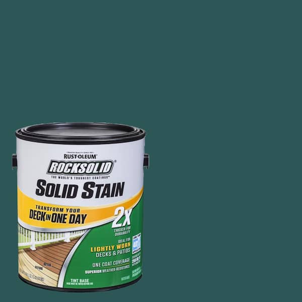 Rust-Oleum RockSolid 1 gal. Tile Green Exterior 2X Solid Stain