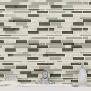 Positano Interlocking 11.75 in. x 13.5 in. Textured Glass Patterned Look Wall Tile (15 sq. ft./Case)