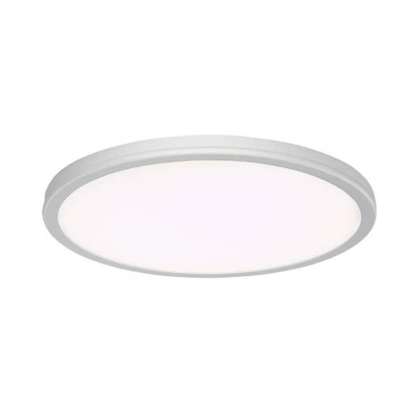 WAC Lighting Geos 15 in. 1-Light 3000K Titanium LED Flush Mount