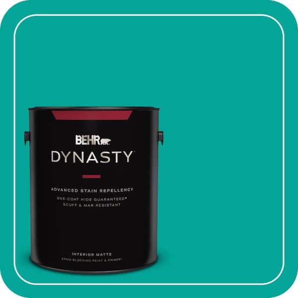 BEHR DYNASTY 1 gal. Home Decorators Collection #HDC-MD-22 Tropical Sea Matte Interior Stain-Blocking Paint & Primer