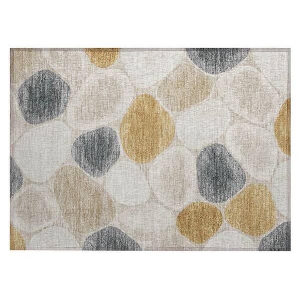 Chantille Machine Washable Indoor/Outdoor Abstract ACN3007 Ivory 3 ft. x 4 ft. Area Rug