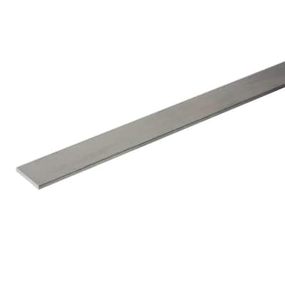 Everbilt 96 in. x 1 in. x 1/4 in. Aluminum Flat Bar 802547