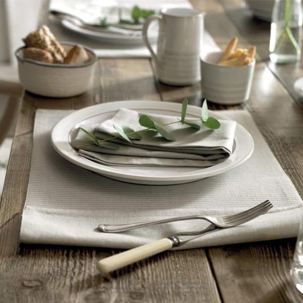 Natural Canvas White Salad Plate