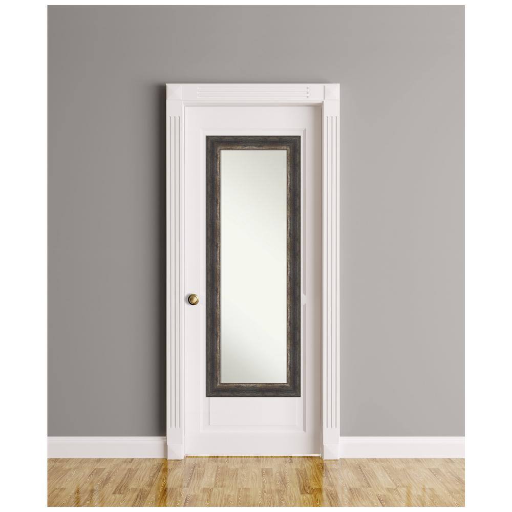 Bark Rustic Char Full-Length Bronze and Wood Mirror