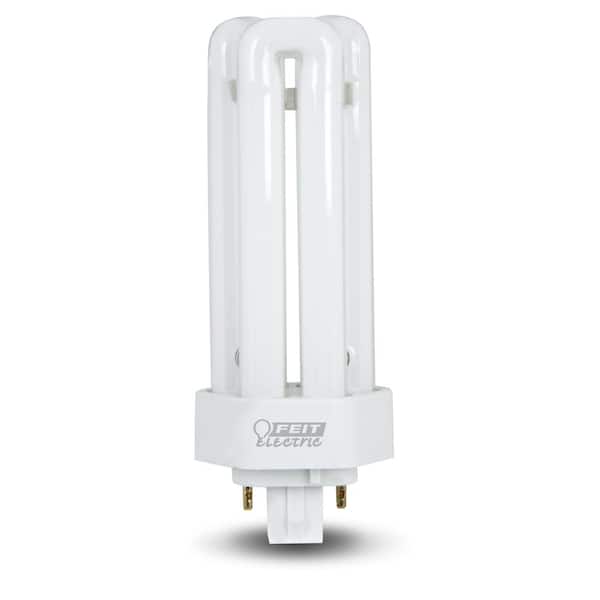 Feit Electric 26-Watt Equivalent PL CFLNI Triple Tube 4-Pin GX24Q-3 Base Compact Fluorescent CFL Light Bulb, Soft White 2700K (1-Bulb)